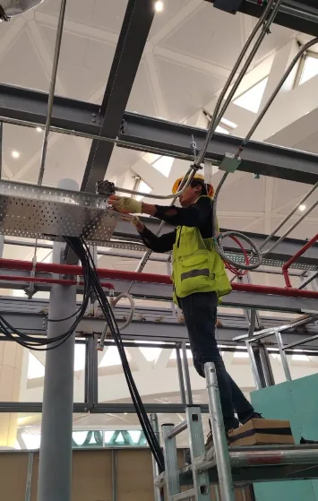 Cable tray installation technician