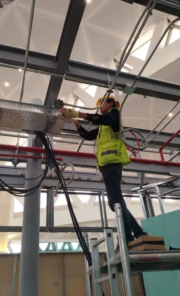 Riyan Contracting technician working on site