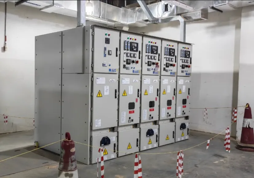 Electrical switchgear installation work